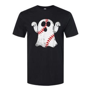 Funny Halloween Costume Baseball Ghost Baseball Lover Softstyle CVC T-Shirt