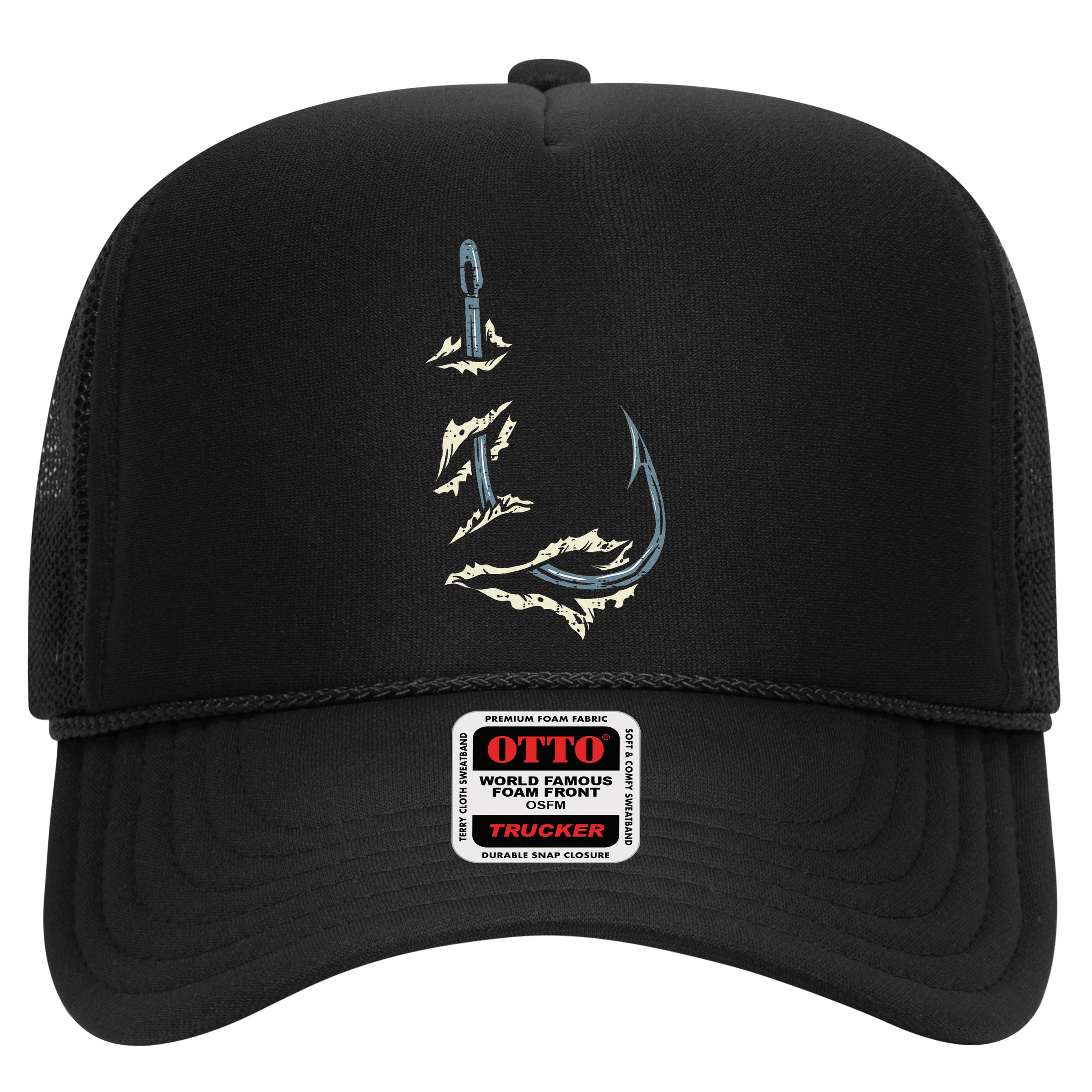 Fish Hook Cool Fishing Fisher Fisherman Angler Dad Hat