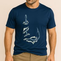 Fish Hook Cool Fishing Fisher Fisherman Angler Dad Cooling Performance Crew T-Shirt