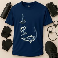 Fish Hook Cool Fishing Fisher Fisherman Angler Dad Cooling Performance Crew T-Shirt