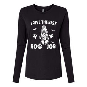 Funny Halloween Costume Idea Hilarious Boo Job Prank Womens Cotton Relaxed Long Sleeve T-Shirt