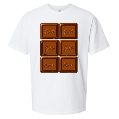 Funny Halloween Costume Chocolate Bar Sueded Cloud Jersey T-Shirt