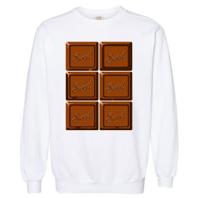 Funny Halloween Costume Chocolate Bar Garment-Dyed Sweatshirt