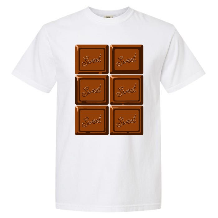 Funny Halloween Costume Chocolate Bar Garment-Dyed Heavyweight T-Shirt