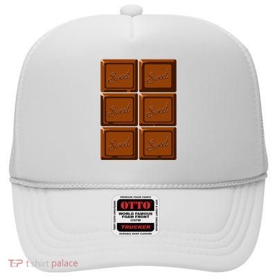 Funny Halloween Costume Chocolate Bar High Crown Mesh Back Trucker Hat