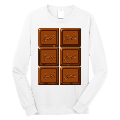 Funny Halloween Costume Chocolate Bar Long Sleeve Shirt