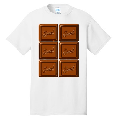 Funny Halloween Costume Chocolate Bar Tall T-Shirt