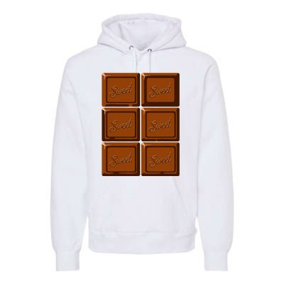 Funny Halloween Costume Chocolate Bar Premium Hoodie