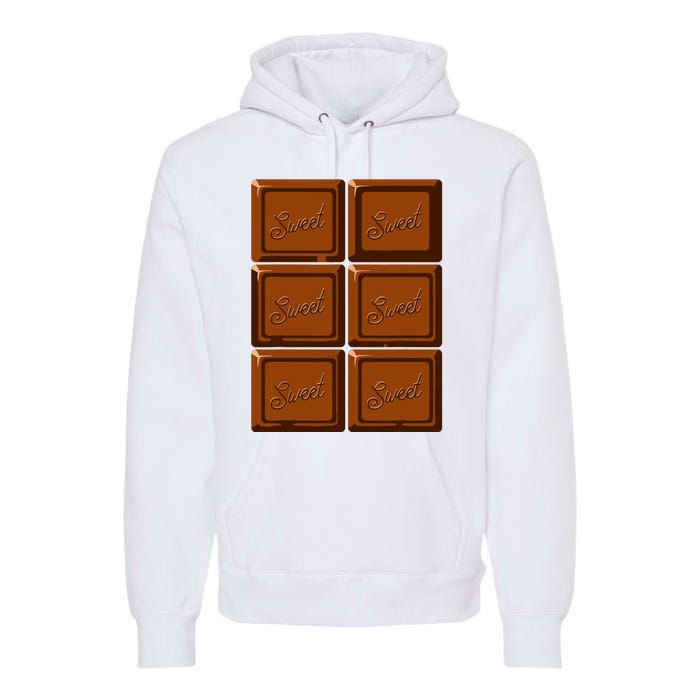 Funny Halloween Costume Chocolate Bar Premium Hoodie