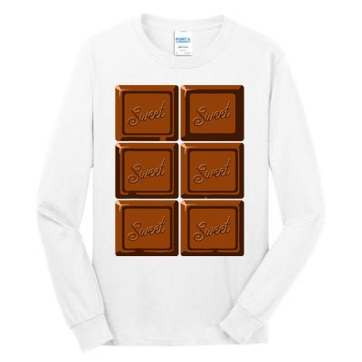 Funny Halloween Costume Chocolate Bar Tall Long Sleeve T-Shirt