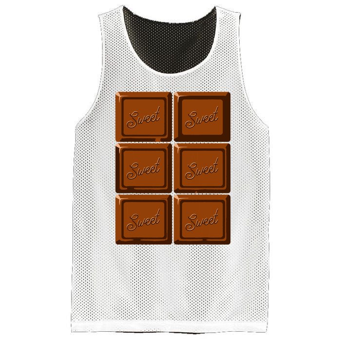 Funny Halloween Costume Chocolate Bar Mesh Reversible Basketball Jersey Tank