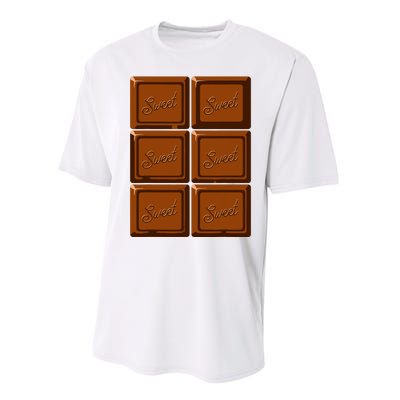 Funny Halloween Costume Chocolate Bar Performance Sprint T-Shirt