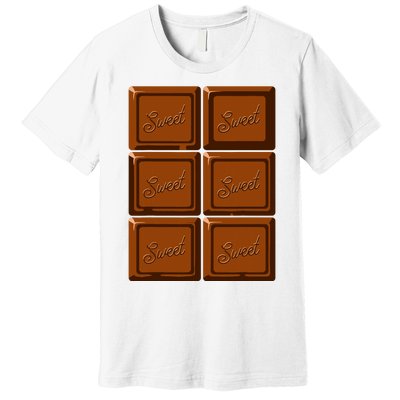 Funny Halloween Costume Chocolate Bar Premium T-Shirt