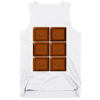 Funny Halloween Costume Chocolate Bar Tank Top