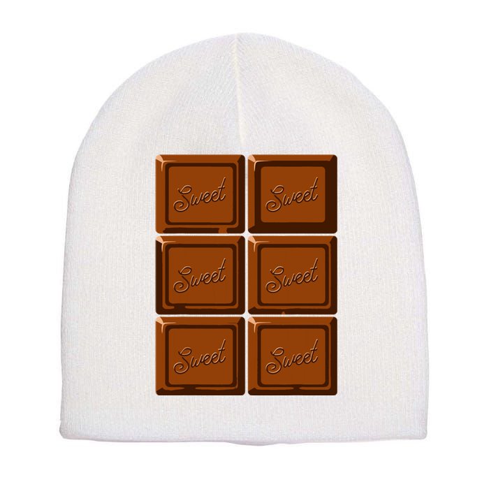 Funny Halloween Costume Chocolate Bar Short Acrylic Beanie