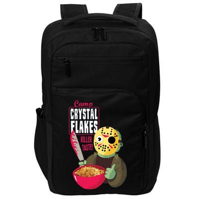 Funny Halloween Camp Crystal Flakes Impact Tech Backpack