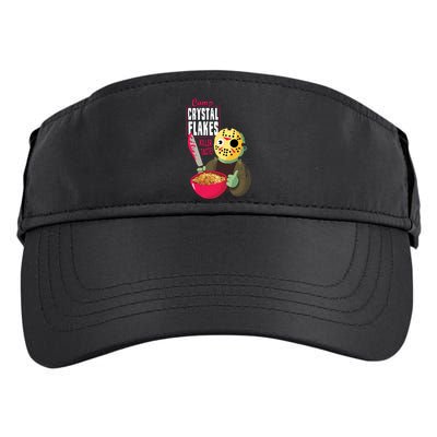Funny Halloween Camp Crystal Flakes Adult Drive Performance Visor