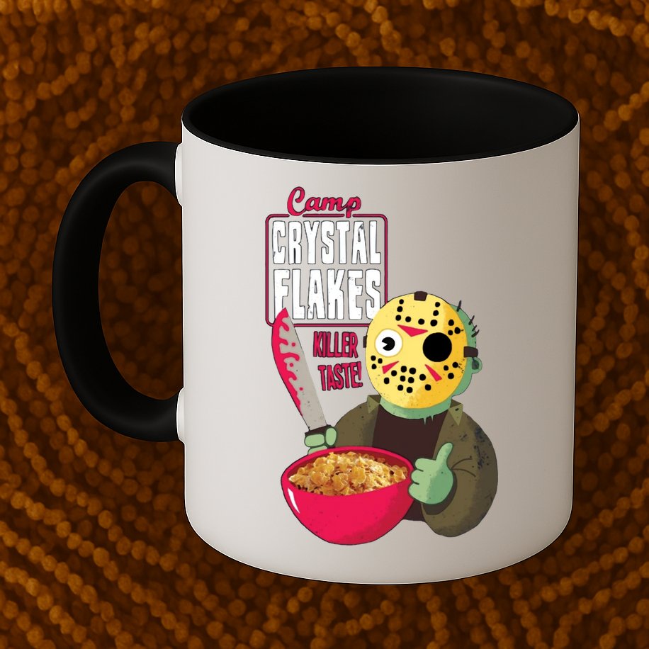 Funny Halloween Camp Crystal Flakes Mug