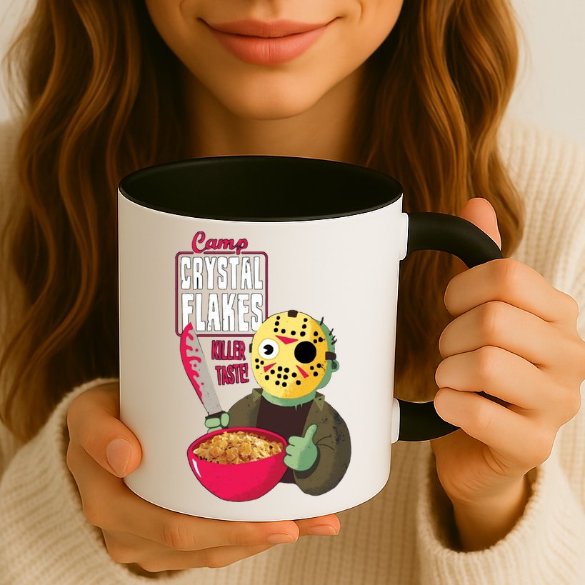 Funny Halloween Camp Crystal Flakes Mug