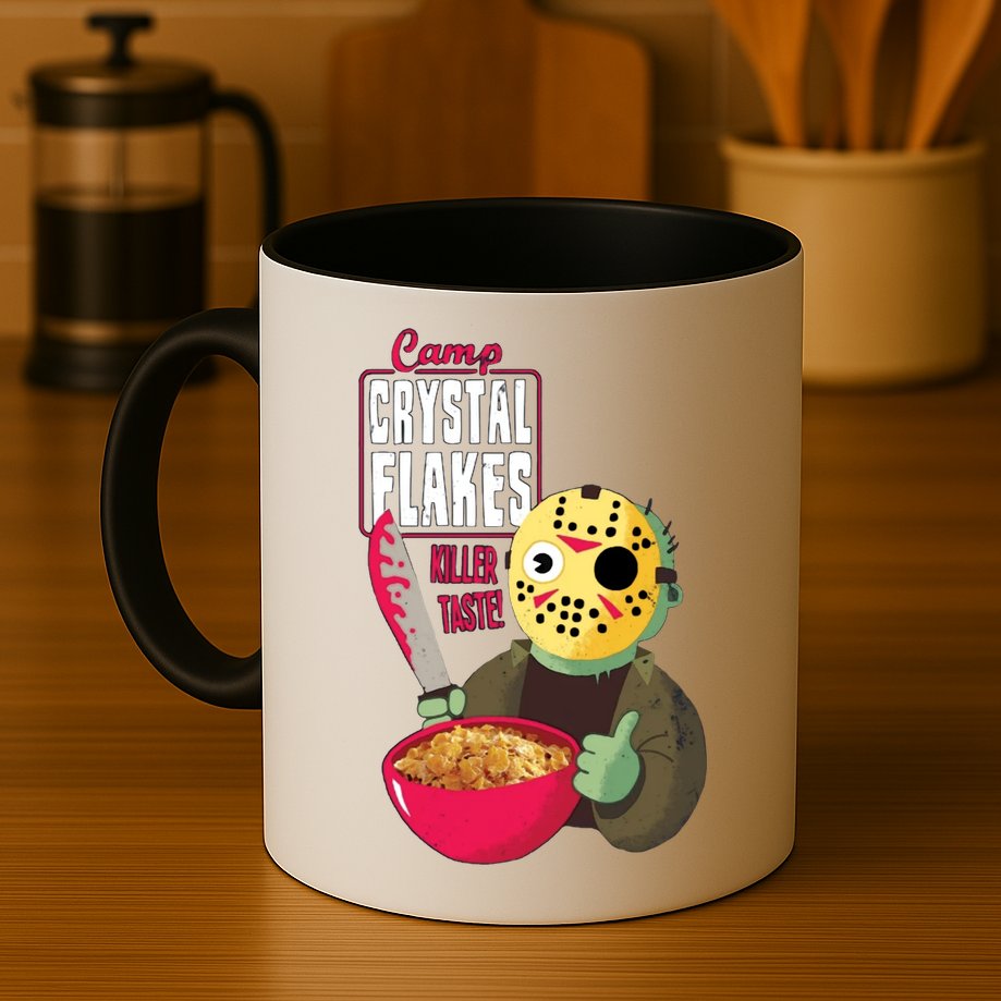 Funny Halloween Camp Crystal Flakes Mug