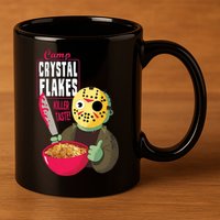 Funny Halloween Camp Crystal Flakes 11oz C Handle Ceramic Mug