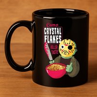 Funny Halloween Camp Crystal Flakes 11oz C Handle Ceramic Mug