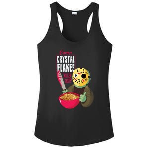 Funny Halloween Camp Crystal Flakes Ladies PosiCharge Competitor Racerback Tank