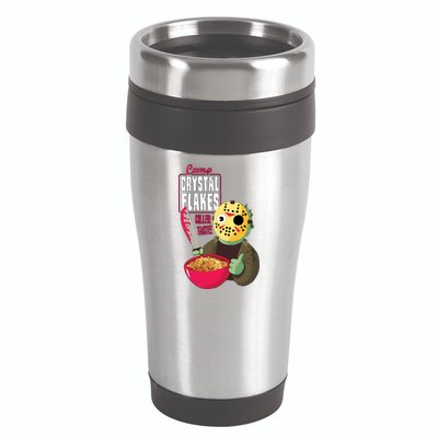 Funny Halloween Camp Crystal Flakes 16oz Travel Tumbler