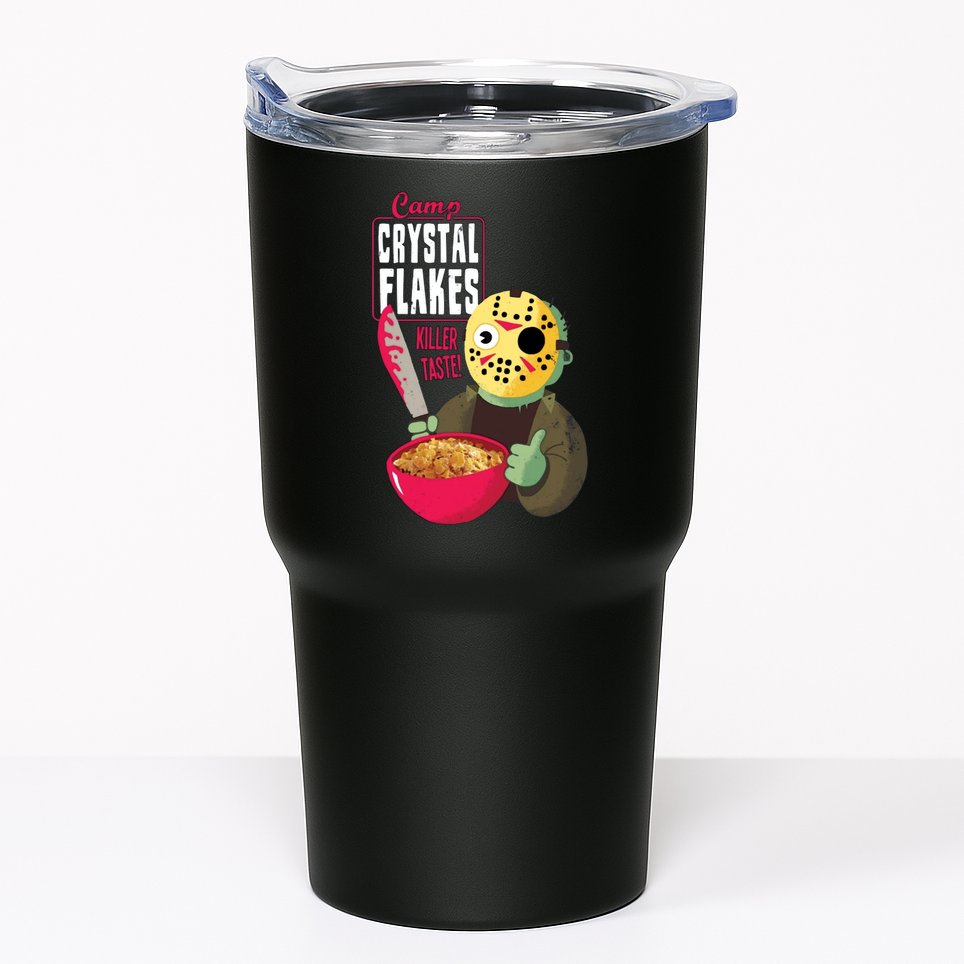 Funny Halloween Camp Crystal Flakes Tumbler