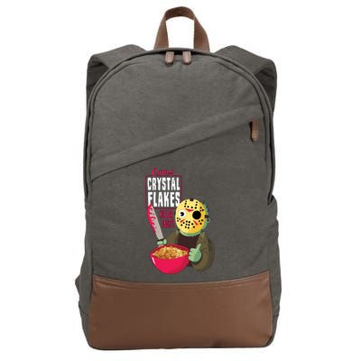 Funny Halloween Camp Crystal Flakes Cotton Canvas Backpack
