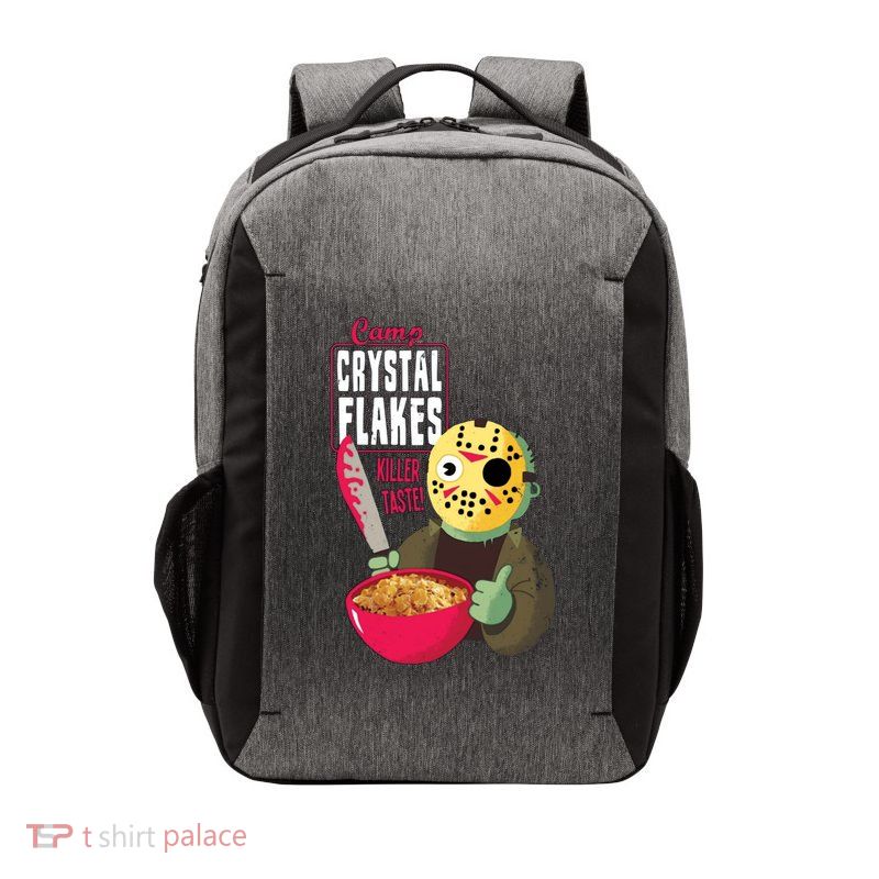 Funny Halloween Camp Crystal Flakes Vector Backpack