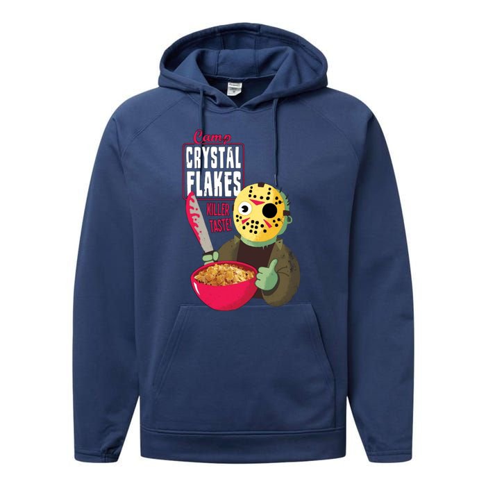 Funny Halloween Camp Crystal Flakes Performance Fleece Hoodie