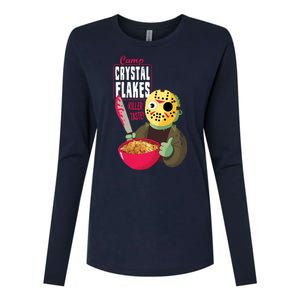 Funny Halloween Camp Crystal Flakes Womens Cotton Relaxed Long Sleeve T-Shirt