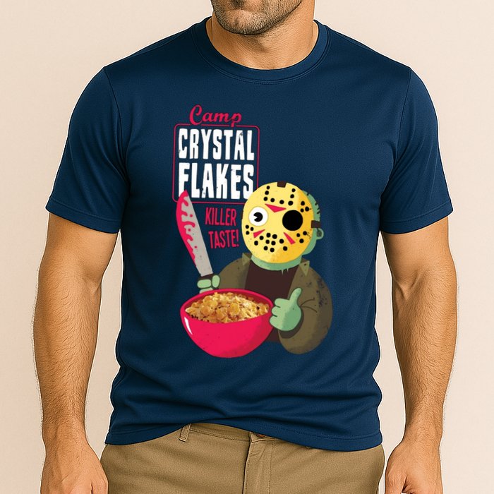 Funny Halloween Camp Crystal Flakes Cooling Performance Crew T-Shirt