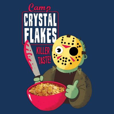 Funny Halloween Camp Crystal Flakes T-Shirt
