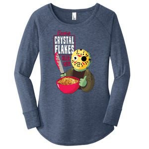 Funny Halloween Camp Crystal Flakes Women's Perfect Tri Tunic Long Sleeve Shirt