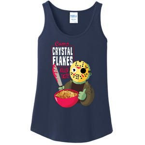 Funny Halloween Camp Crystal Flakes Ladies Essential Tank