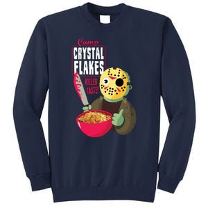 Funny Halloween Camp Crystal Flakes Tall Sweatshirt