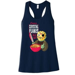 Funny Halloween Camp Crystal Flakes Women's Racerback Tank