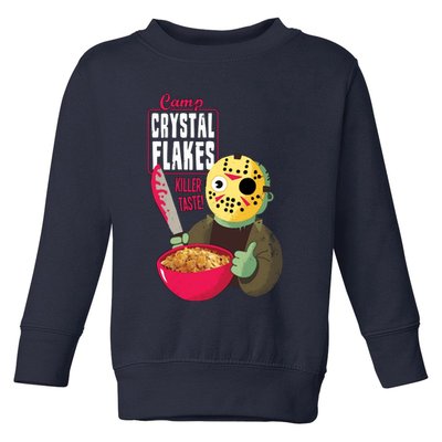 Funny Halloween Camp Crystal Flakes Toddler Sweatshirt