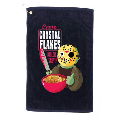 Funny Halloween Camp Crystal Flakes Golf Towel