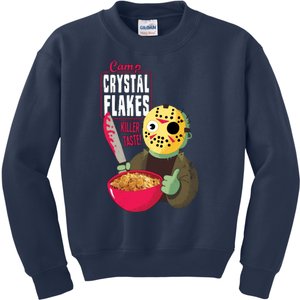 Funny Halloween Camp Crystal Flakes Kids Sweatshirt