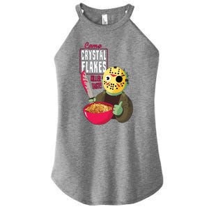 Funny Halloween Camp Crystal Flakes Women's Perfect Tri Rocker Tank