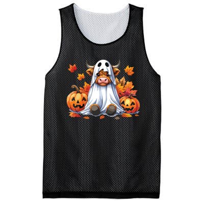 Funny Halloween Cow Bull Sheet Cow Ghost Spooky Season Farm Mesh Reversible Basketball Jersey Tank