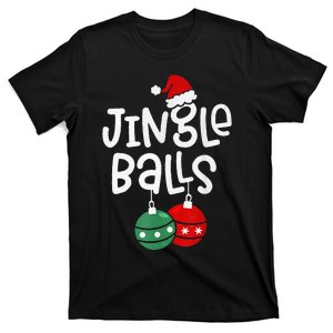 Festive Holiday Couple Sweaters Jingle Balls & Tinsel Chestnuts T-Shirt