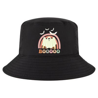 Funny Halloween Cute Ghost Retro Rainbow Spooky Cool Comfort Performance Bucket Hat