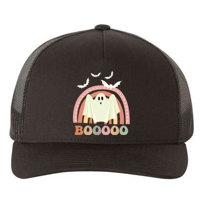 Funny Halloween Cute Ghost Retro Rainbow Spooky Yupoong Adult 5-Panel Trucker Hat