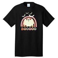 Funny Halloween Cute Ghost Retro Rainbow Spooky Tall T-Shirt