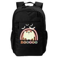 Funny Halloween Cute Ghost Retro Rainbow Spooky Daily Commute Backpack