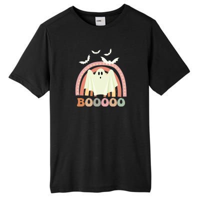 Funny Halloween Cute Ghost Retro Rainbow Spooky Tall Fusion ChromaSoft Performance T-Shirt